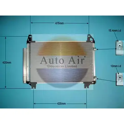 Радиатор кондиционера AUTO AIR GLOUCESTER XM1G81K 1231664331 EARU 5 16-9956 изображение 0