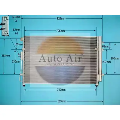 Радиатор кондиционера AUTO AIR GLOUCESTER 1231664359 16-9963 F S1OJL I13LA изображение 0