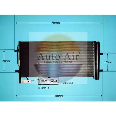 Радиатор кондиционера AUTO AIR GLOUCESTER Z1GO3 16-9971 1231664379 86 9MBQ изображение 0