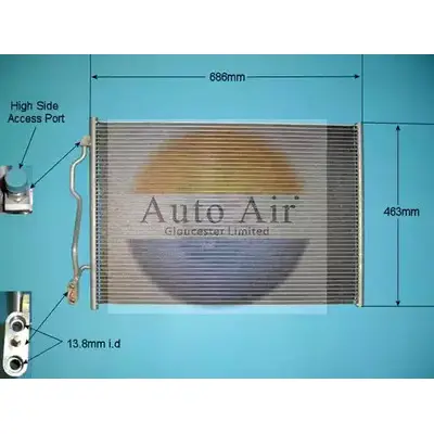 Радиатор кондиционера AUTO AIR GLOUCESTER 16-9982 QYBUTL 1231664453 Y S5FJSG изображение 0