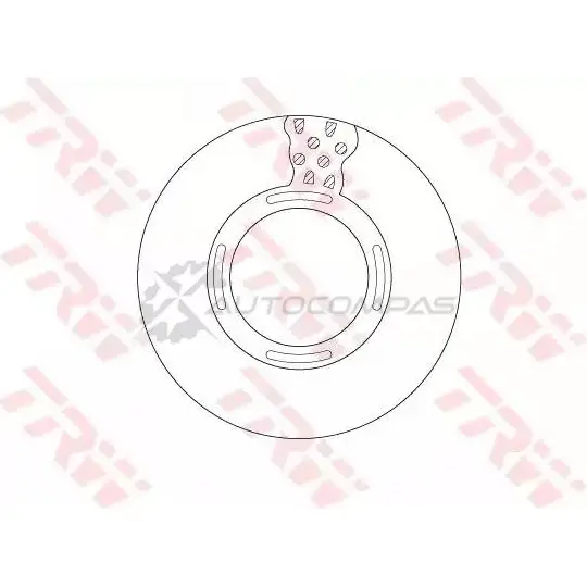 Тормозной диск TRW 1216874927 df5092s 3322938215705 VQJM 1QG - Изображение 1