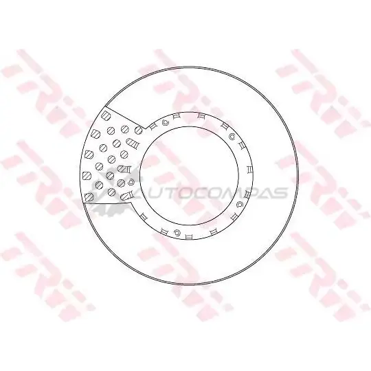 Тормозной диск TRW TA SPAK 1216874759 df5033s 3322938214791 изображение 0