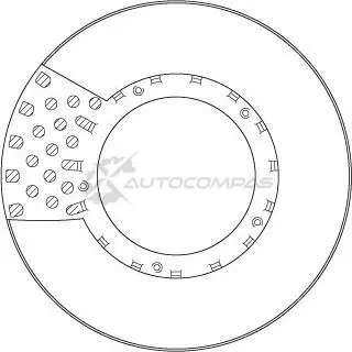 Тормозной диск TRW TA SPAK 1216874759 df5033s 3322938214791 изображение 2