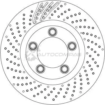 Тормозной диск TRW df6542s VG PAI 1424956794 3322938386238
