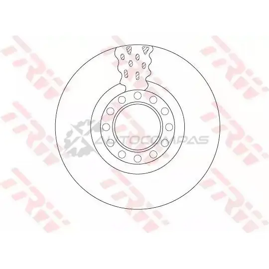 Тормозной диск TRW 3322938215767 1216874959 6HTFS 6 df5098s - Изображение 1