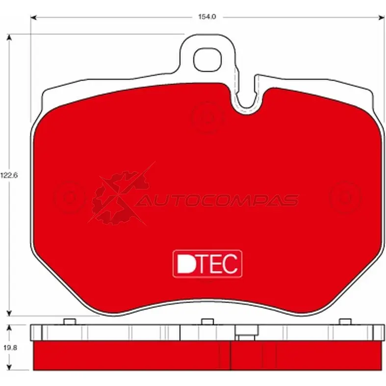 Тормозные колодки, комплект TRW 6R92OZ L 3322938227111 gdb1848dte 1528488 изображение 0