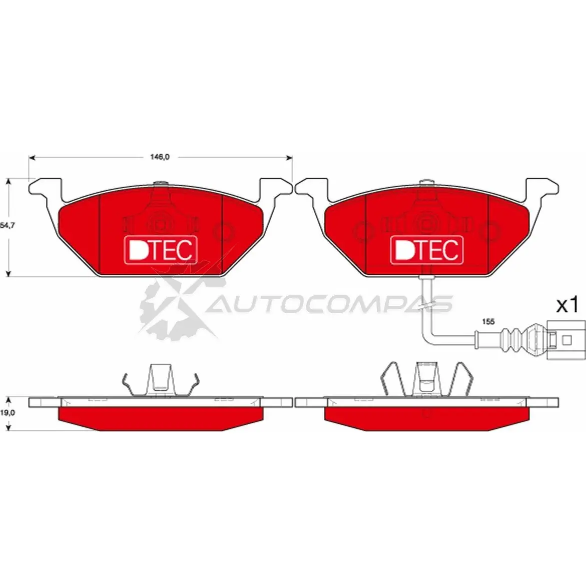 Тормозные колодки, комплект TRW 1528259 gdb1658dte 23131 2 3130 изображение 5