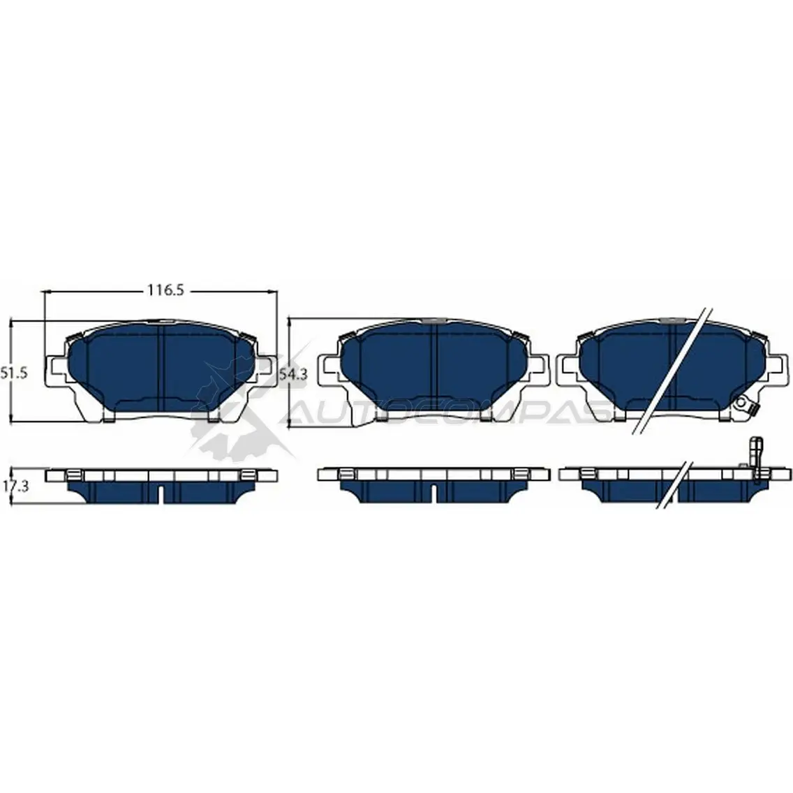 Тормозные колодки, комплект TRW UMA LX2 gdb3317bte 1437237468 изображение 0