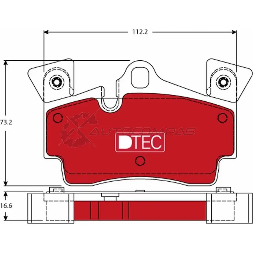 Тормозные колодки, комплект TRW 24 010 SQOX5 gdb1652dte 1528250 изображение 0