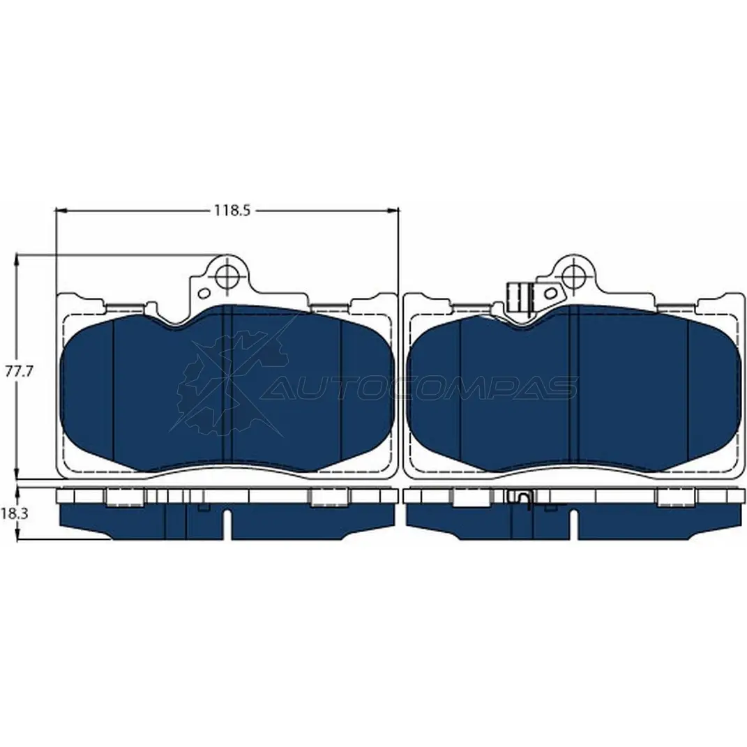 Тормозные колодки, комплект TRW gdb3398bte 4Y7J L 1437237482
