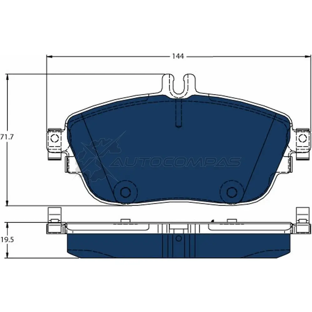 Тормозные колодки, комплект TRW gdb1932bte 1437237464 INU YSW изображение 0