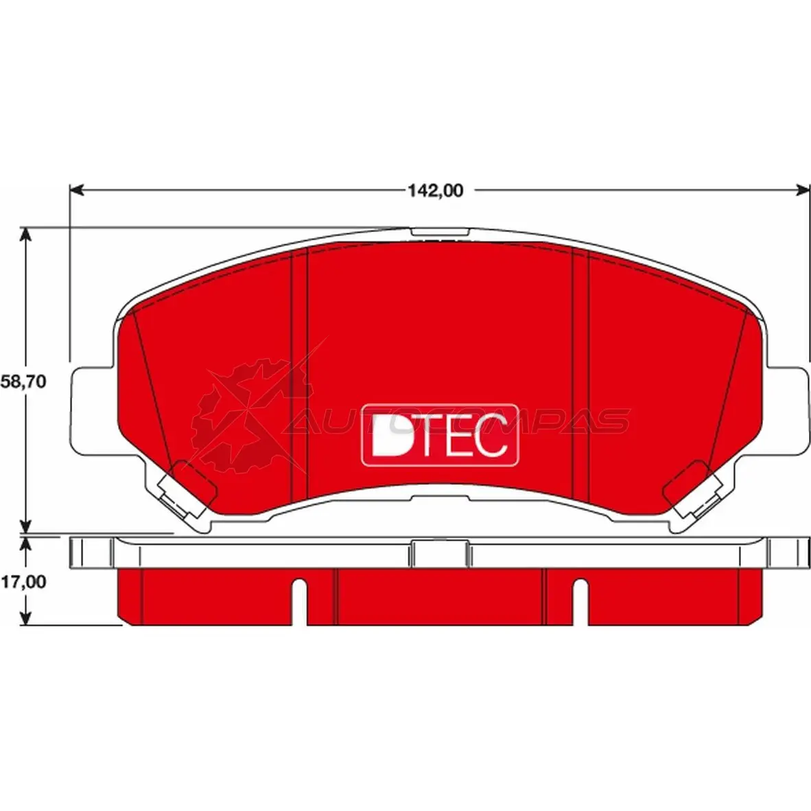 Тормозные колодки, комплект TRW 2 4632 T2IKEE gdb3467dte 1529201 изображение 0