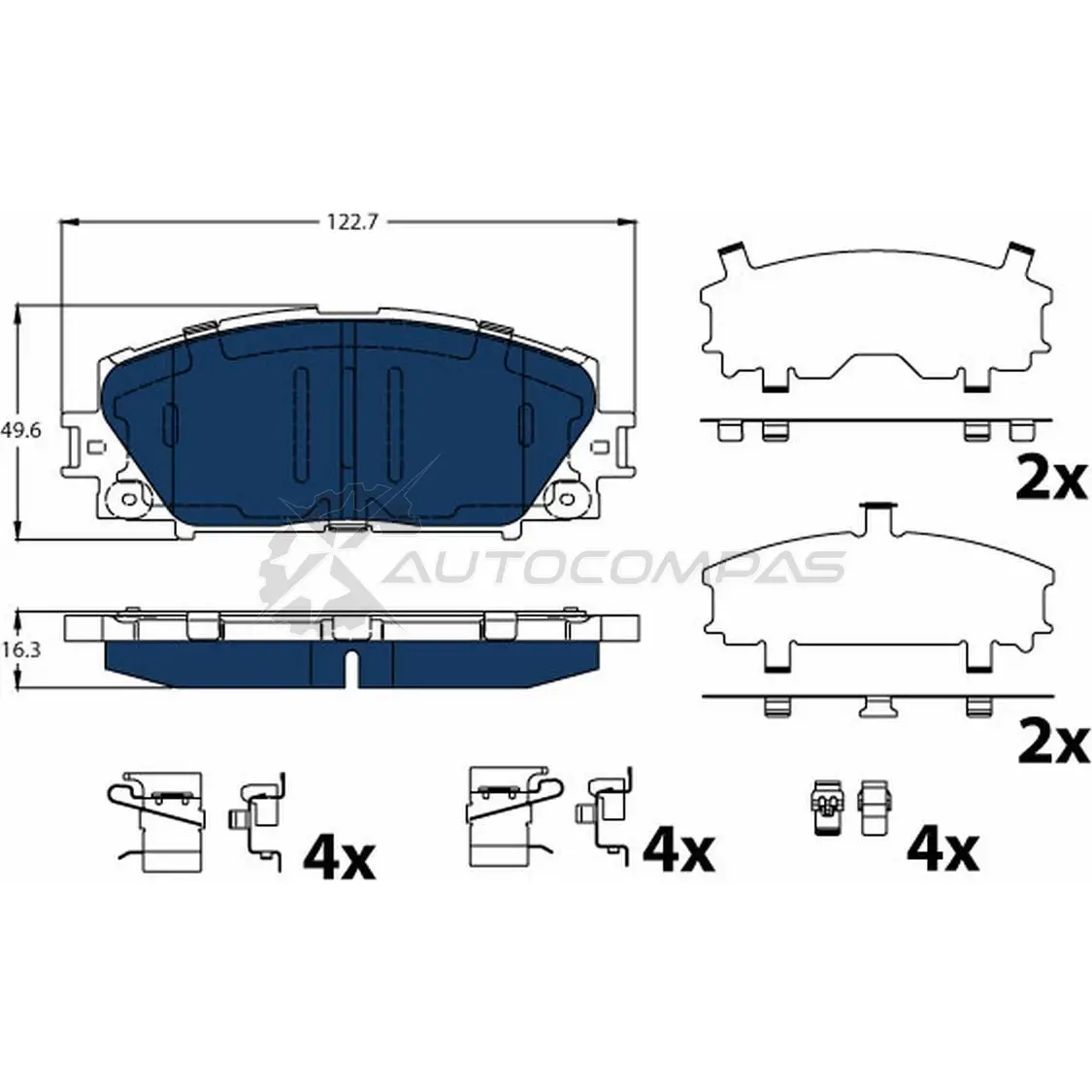 Тормозные колодки, комплект TRW 6DT2 99 gdb4173bte 1437237444 изображение 0