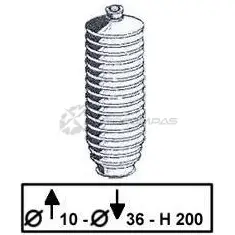 Пыльник рулевой рейки TRW 1531647 L VAHKKY jbe145 5012445849026