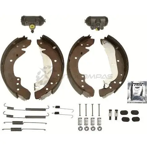 Барабанные тормозные колодки, комплект TRW bk1029 1521407 6SOSL7 Z 3322937102785