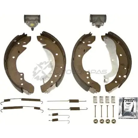 Барабанные тормозные колодки, комплект TRW 3322936000501 bk1130 0D OLUZZ 1521460