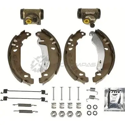 Барабанные тормозные колодки, комплект TRW 3322936001775 bk1137 DL2DXJ T 1521465
