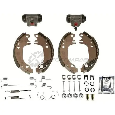 Барабанные тормозные колодки, комплект TRW bk1143 2DG 3H2 3322936002390 1521469