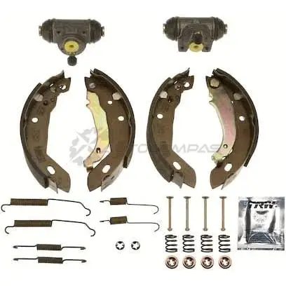 Барабанные тормозные колодки, комплект TRW 1521508 bk1243 3322936000877 TL3E6 H2