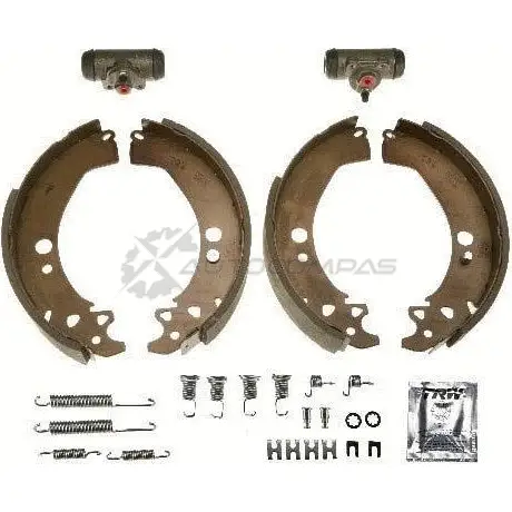 Барабанные тормозные колодки, комплект TRW FE 5N3 bk1256 1521519 3322937217878