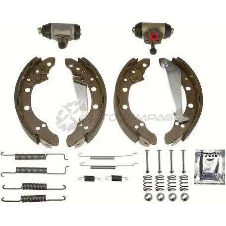 Барабанные тормозные колодки, комплект TRW 3322937218202 04 KWFC9 1521542 bk1463