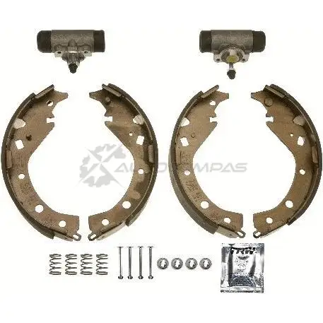 Барабанные тормозные колодки, комплект TRW bk1912 R ZE6Z 3322937811908 1521709