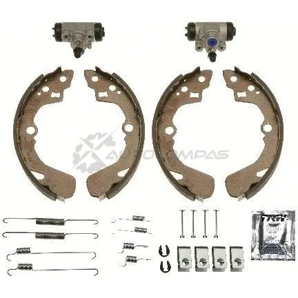 Барабанные тормозные колодки, комплект TRW 1521736 7C 8DZ 3322938022167 bk1968
