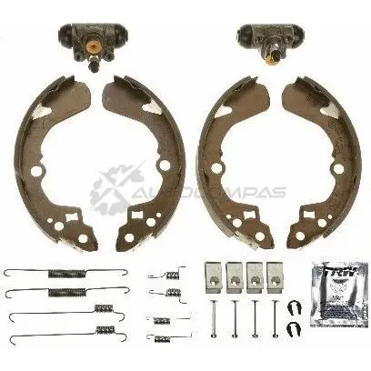 Барабанные тормозные колодки, комплект TRW 3322938022181 bk1976 1521742 GG 1XZF