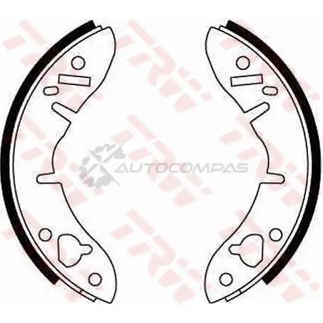 Барабанные тормозные колодки, комплект TRW gs6034 SH0 NZ9 1530296 3322936300052 - Изображение 1