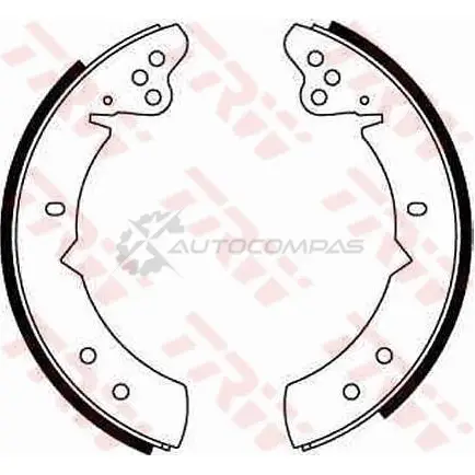 Барабанные тормозные колодки, комплект TRW 1530299 gs6060 AH25PR 7 3322937113736 - Изображение 1