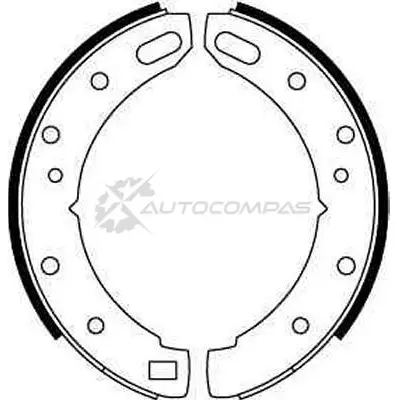 Барабанные тормозные колодки, комплект TRW 3322936300151 gs6067 7 9YZ30 1530302 изображение 1