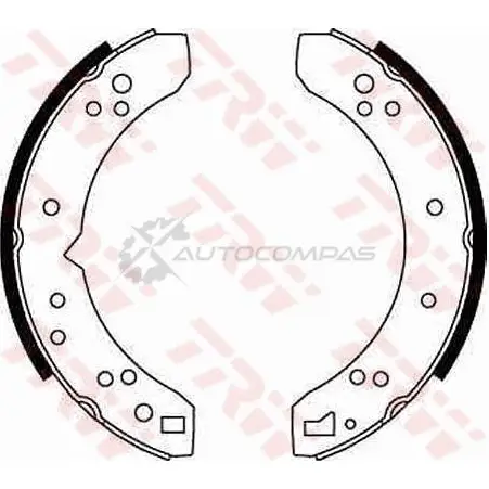 Барабанные тормозные колодки, комплект TRW 3322936300168 gs6070 J48Z CY 1530303 - Изображение 1