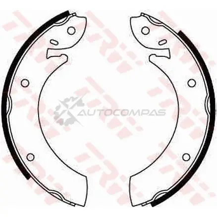 Барабанные тормозные колодки, комплект TRW P5 7JI 1530308 gs6087 3322936300243 - Изображение 1