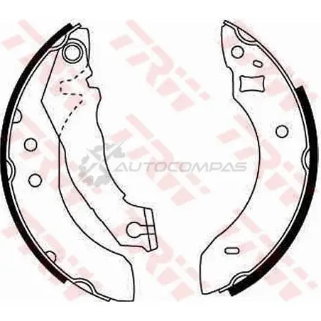 Барабанные тормозные колодки, комплект TRW gs6151 KP9T C 1530327 3322936300540 - Изображение 1