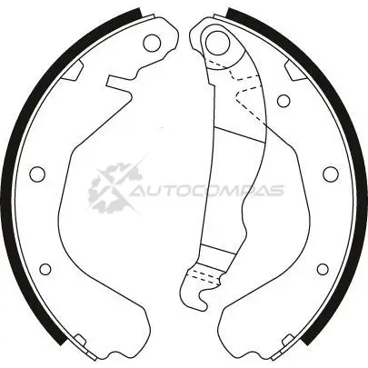 Барабанные тормозные колодки, комплект TRW gs6214 1530345 W8 2OSG 3322936300762 изображение 1