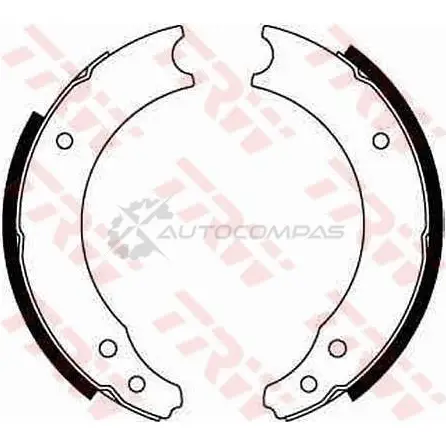 Барабанные тормозные колодки, комплект TRW gs8019 3322936301172 1530386 G ZRSE - Изображение 1