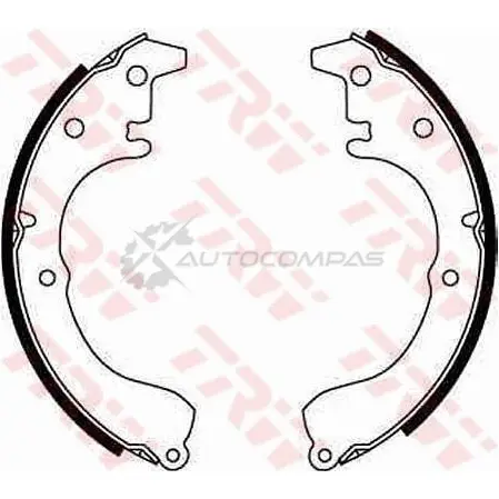 Барабанные тормозные колодки, комплект TRW gs8046 1530398 IIM 00T0 3322936301349 - Изображение 1