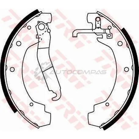 Барабанные тормозные колодки, комплект TRW gs8151 3322936301851 1530435 9FIK5 SD - Изображение 1