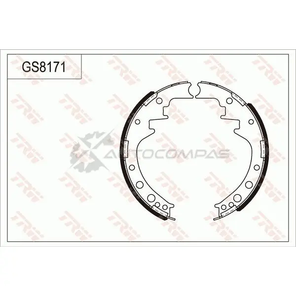 Барабанные тормозные колодки, комплект TRW U GBIT 3322936302025 gs8171 1216949945