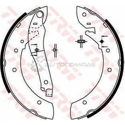 Барабанные тормозные колодки, комплект TRW 3322936302261 9 T9HW92 1530467 gs8206 - Изображение 1