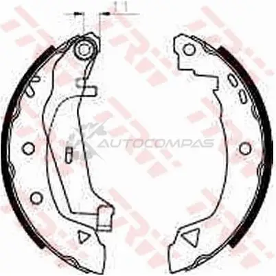 Барабанные тормозные колодки, комплект TRW gs8240 D NNF5 3322936302582 1530493 - Изображение 1