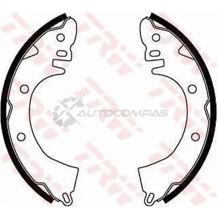 Барабанные тормозные колодки, комплект TRW 3322936302667 3 I5BO6 1530501 gs8249 - Изображение 1