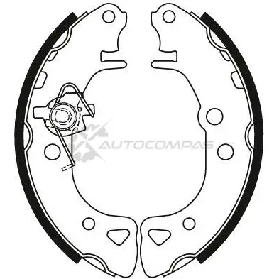 Барабанные тормозные колодки, комплект TRW 3322936302865 YIUY UK7 1530511 gs8271 изображение 1