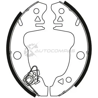 Барабанные тормозные колодки, комплект TRW 3322936303275 QAVA 28 gs8318 1530539 изображение 1