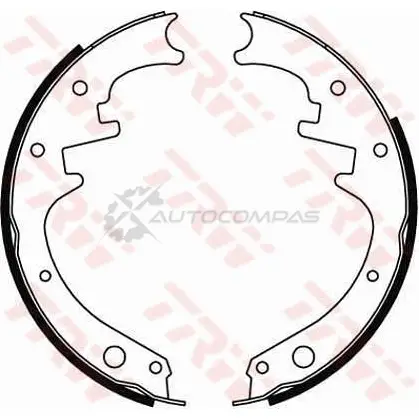 Барабанные тормозные колодки, комплект TRW X8JOS Z 1530544 gs8412 3322937144808 - Изображение 1