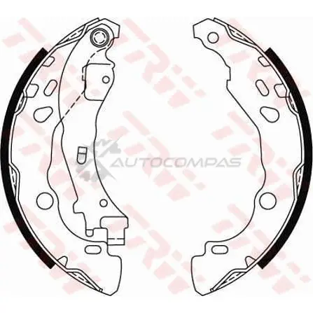 Барабанные тормозные колодки, комплект TRW gs8474 1530583 3322937287017 DX LQL - Изображение 1