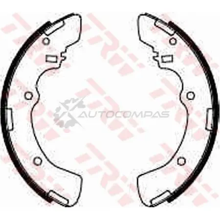 Барабанные тормозные колодки, комплект TRW ICH V7 1530616 3322936303701 gs8516 - Изображение 1