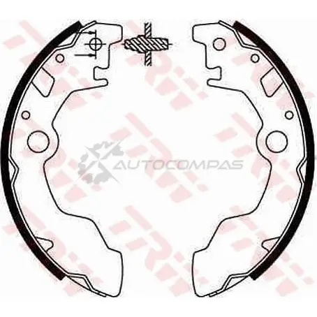 Барабанные тормозные колодки, комплект TRW gs8583 1530666 3322936305347 K XQ8JV9 изображение 0