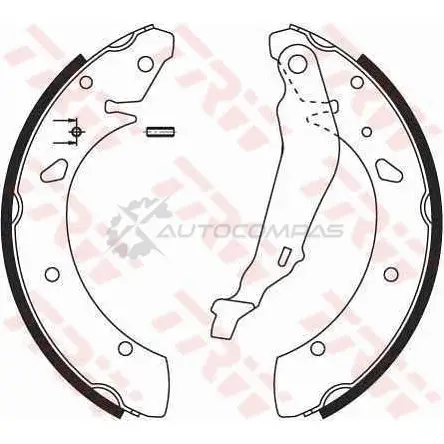 Барабанные тормозные колодки, комплект TRW gs8640 6 UJ01 1530706 3322936304401 - Изображение 1