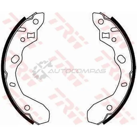 Барабанные тормозные колодки, комплект TRW LQ XC7 3322936304616 gs8661 1530726 - Изображение 1
